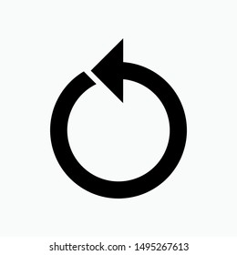 Undo Icon. Counterwise Vector, Sign and Symbol for Design, Presentation, Website or Apps Elements.