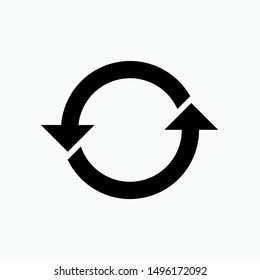 Undo Icon. Counterwise Vector, Sign and Symbol for Design, Presentation, Website or Apps Elements.