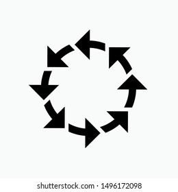 Undo Icon. Counterwise Vector, Sign and Symbol for Design, Presentation, Website or Apps Elements.