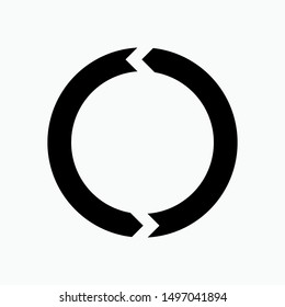 Undo Icon. Counterwise Vector, Sign and Symbol for Design, Presentation, Website or Apps Elements.