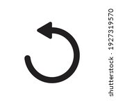 Undo icon design. vector illustration