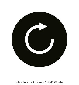 Undo Icon media menu, Back or Return vector, in trendy flat style isolated on white background. next icon image, next icon illustration