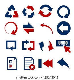 undo icon set