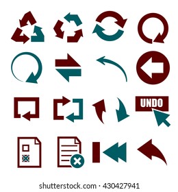 undo icon set