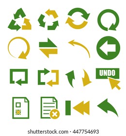 undo icon set