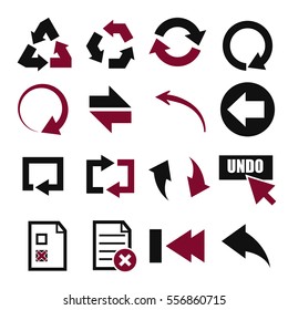 undo icon set