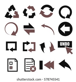 undo icon set