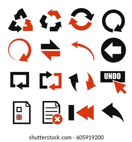undo icon set