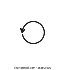 undo icon. sign design