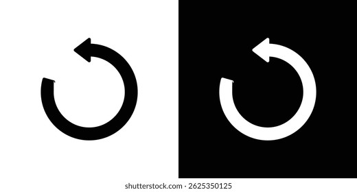 Undo icon simple line vector. Symbol, logo.