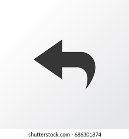 Undo Icon Symbol. Premium Quality Isolated Return Element In Trendy Style.