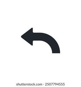 Undo icon symbol template for graphic and web design collection logo vector illustration