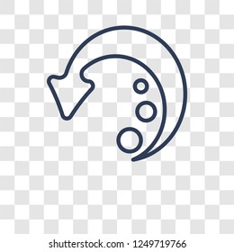 Undo icon. Trendy Undo logo concept on transparent background from User Interface and Web Navigation collection