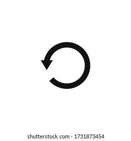 Undo icon vector.Circular arrow sign.Reload and refresh symbol