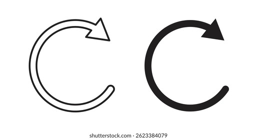 Undo icons on white background for web