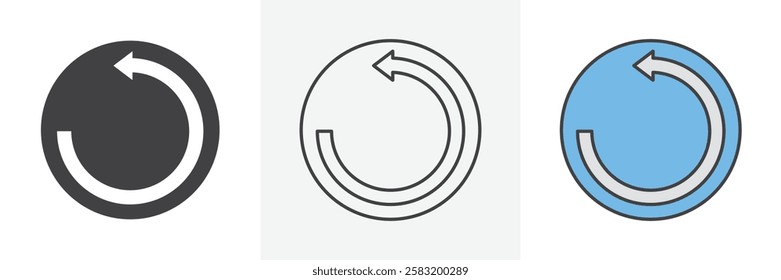 Undo icons pack for website designs