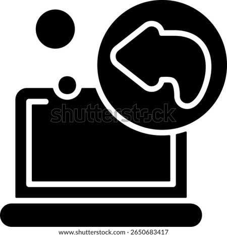 Undo Modern Black Icon Design