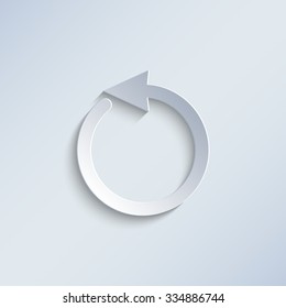 undo - paper vector icon