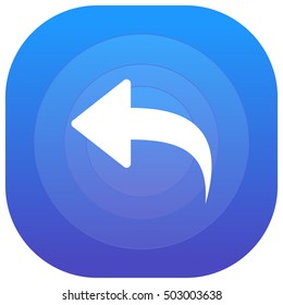 Undo Purple - blue circular UI/UX App Icon / Logo Design