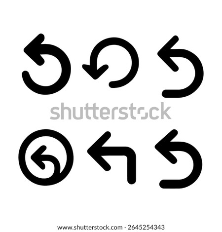Undo and Redo Circular Arrow Icons