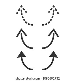 Undo Redo Icon Vector Template Design Illustration
