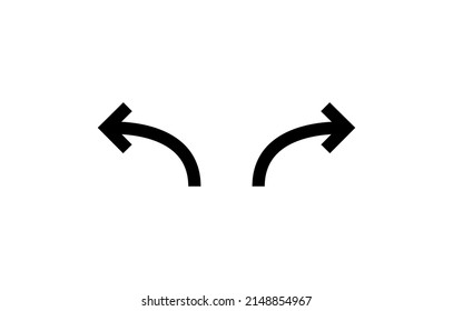 Undo and redo icons vector. Clockwise redo and undo icons vector