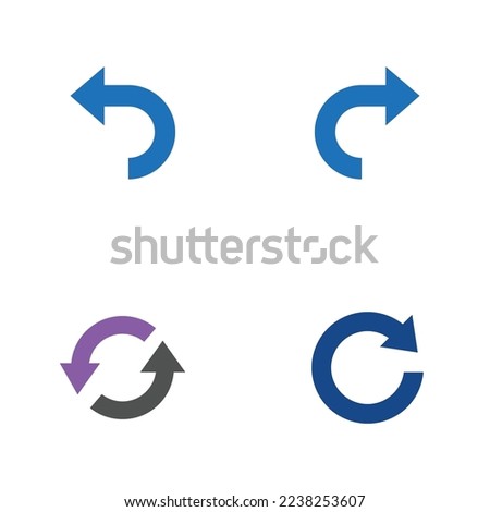 Undo Redo Insert Refresh icons set