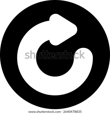 Undo Semi Solid Icon Design