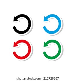 undo symbol  - vector