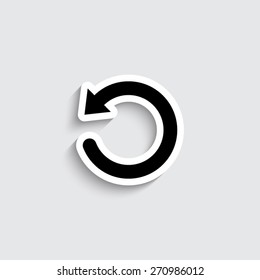 undo symbol - vector icon