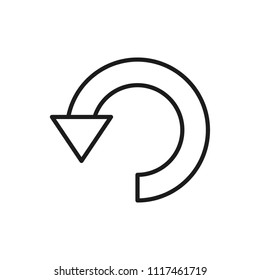 undo vector icon