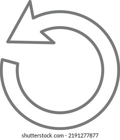 Undo vector icon. Can be used for printing, mobile and web applications.