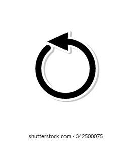 undo - vector icon with shadow