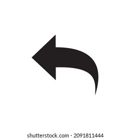 ilustración del símbolo del vector de icono de deshacer