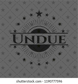 Undue dark icon or emblem