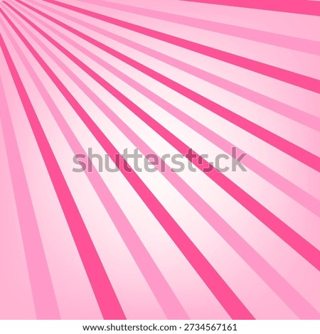 Undulate pink radial stripes background. Strawberry lollipop, candy, yogurt or marshmallow print. Sweet rotating cartoon swirl or whirlpool. Vector illustration