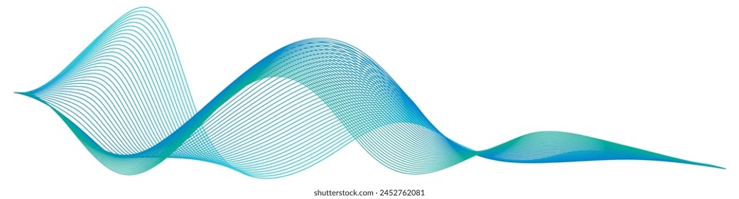 Wellenwirbel-Swoosh; dynamische verdrillte Linien; Meereswelle; abstrakter Rand; echter und blauer Farbfluss. Transparentes isoliertes Element auf weißem Hintergrund