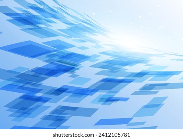 undulating blue digital cyber background