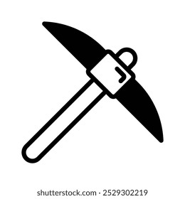 Unearth creativity with our Mining Pickaxe Vector Icon