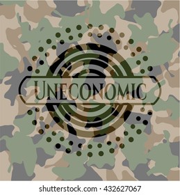 Uneconomic camo emblem