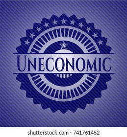Uneconomic denim background