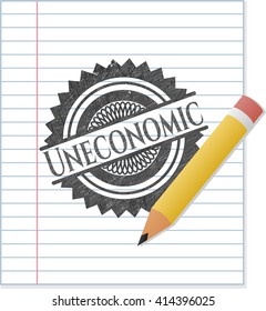 Uneconomic drawn in pencil