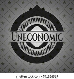Uneconomic retro style black emblem