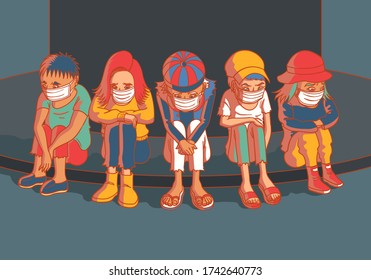 unemployed homeless from economic poison coronavirus covid-19