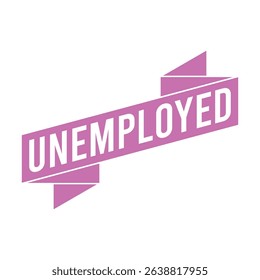 Unemployed Letter Rubber Stamp Template Design