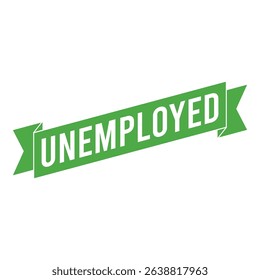 Unemployed Letter Rubber Stamp Template Design
