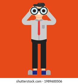 unemployed looking for work icon illustration vector graphic