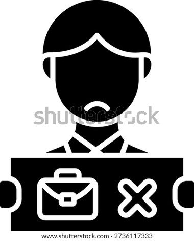 Unemployed Man Holding a Sign