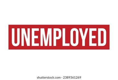 Unemployed Rubber Stamp Seal Vector