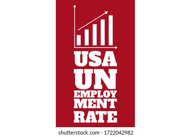 Unemployment concept. Template for background, banner, poster with text inscription. Vector EPS10 illustration